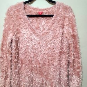 Top feather long sleeves